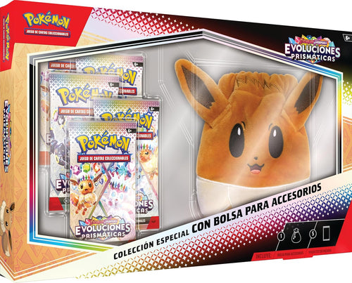 Pokémon | Caja Colección Especial Bolsa para Accesorios Evoluciones Prismáticas