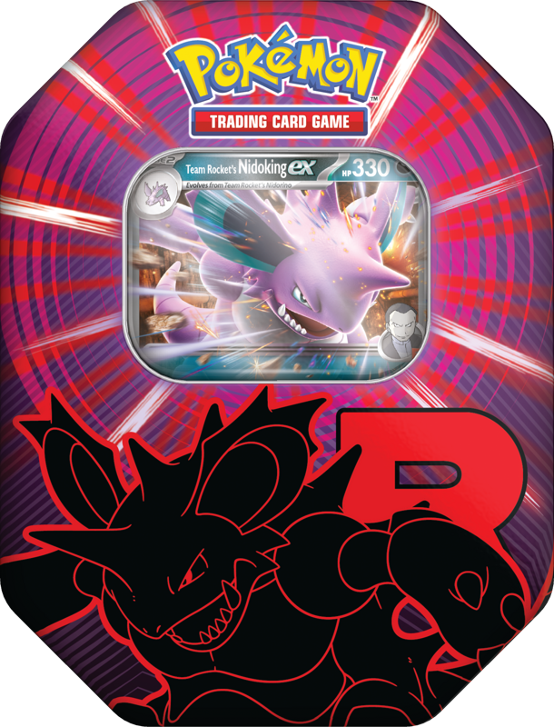Pokémon | Latas Team Rocket Mewtwo, Nidoking y Persian