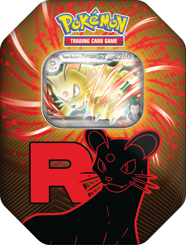 Pokémon | Latas Team Rocket Mewtwo, Nidoking y Persian