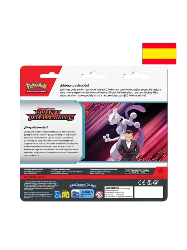 Pokémon | Blister de 3 Sobres de Rivales Predestinados