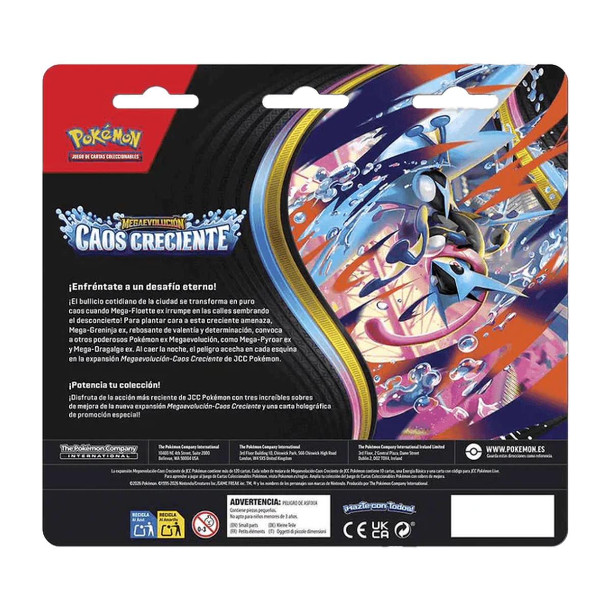 Pokémon | Blíster 3-Pack Chaos Rising