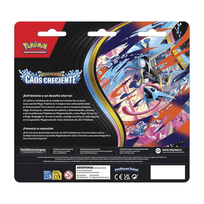 Pokémon | Blíster 3-Pack Chaos Rising