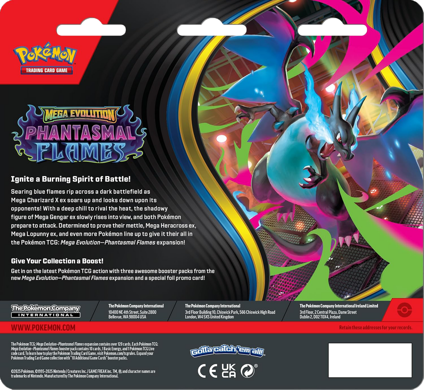 Pokémon | Phantasmal Flames Blíster 3-Pack Inglés