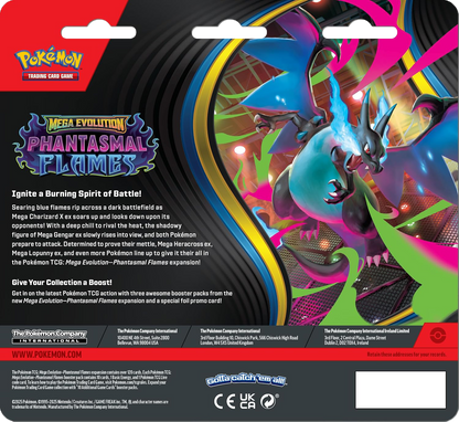 Pokémon | Phantasmal Flames Blíster 3-Pack Inglés