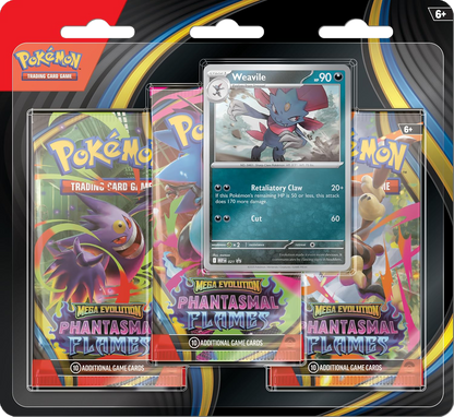 Pokémon | Phantasmal Flames Blíster 3-Pack Inglés