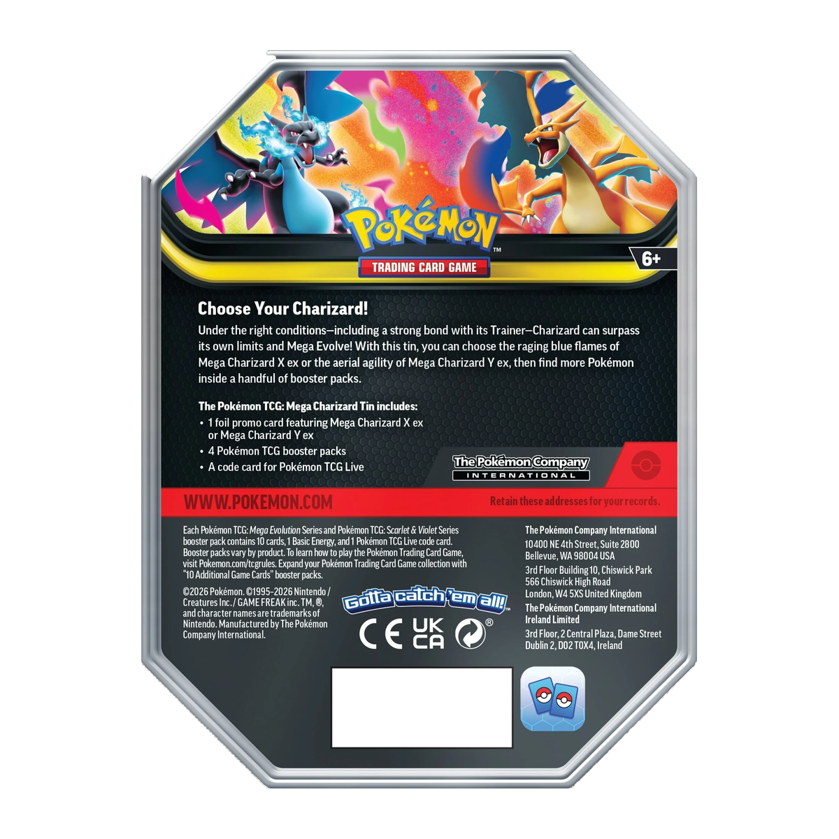 Pokémon | Lata Mega Charizard X & Y EX