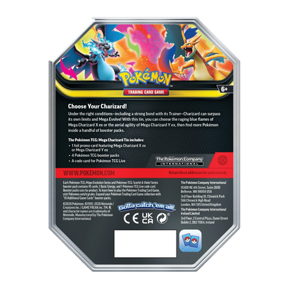 Pokémon | Lata Mega Charizard X & Y EX