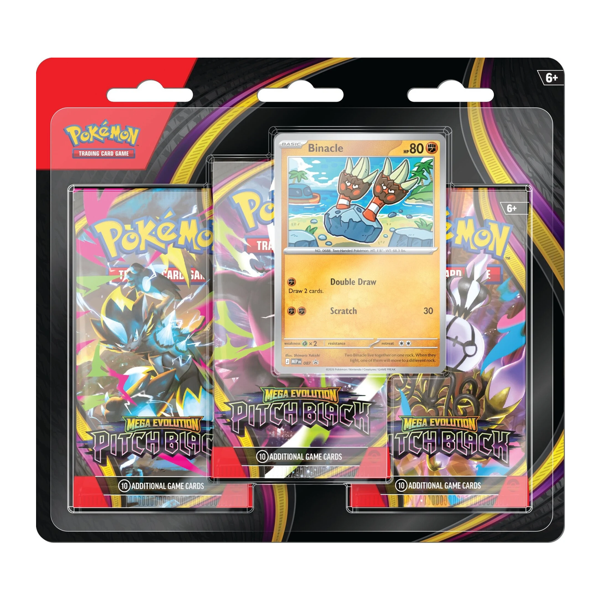 [RESERVA] Pokémon | Blíster 3-Pack Pitch Black