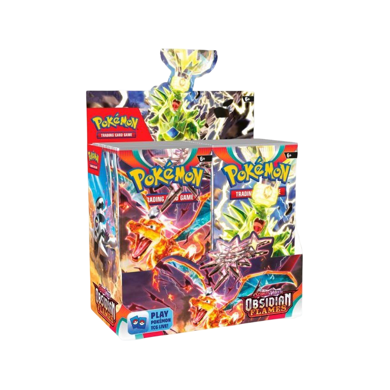 Pokémon | Caja Booster Box 36 Sobres Llamas Obsidianas