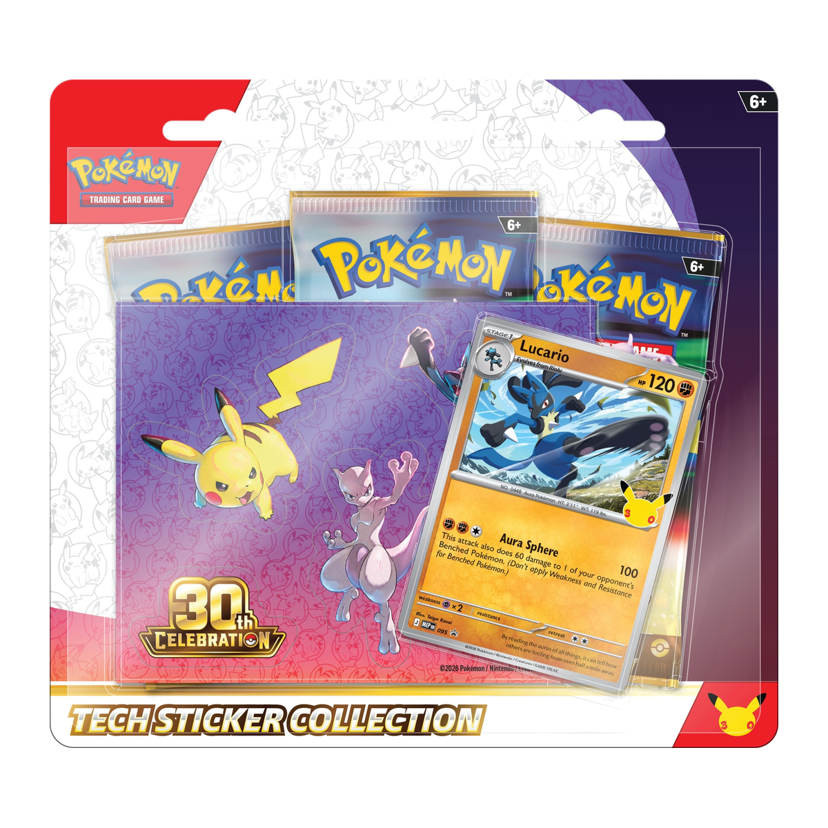 [RESERVA] Pokémon | 30th Celebration Tech Sticker Collection