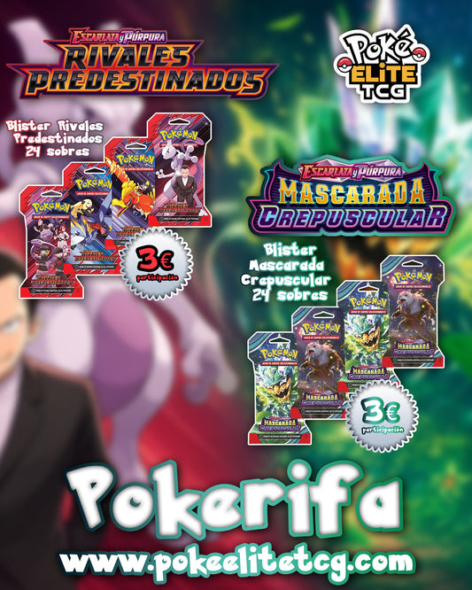 Pokémon | Participación x Premio Case 24 Sleeved Boosters Rivales Predestinados